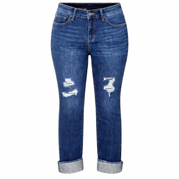 Gloria Vanderbilt Denim - Gloria Vanderbilt Dark Wash Slim Straight Mid Rise Jeans Size 4 NWT